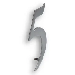 Jean Chapuis Ets Chiffre Et Lettre Pour Maison-N° de maison - marquage 5 - en acier inoxydable - couleur gris - à visser - hauteur 10 cm - Chapuis CIXA5