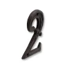 Jean Chapuis Ets N° de maison - marquage 2 - en fonte - couleur marron - à visser - hauteur 12 cm - Chapuis CFR2