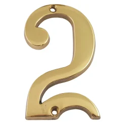 Chapuis Chiffre Et Lettre Pour Maison-N° de maison - marquage 3 - en laiton - couleur or - à visser - hauteur 9,7 cm - CLM9703