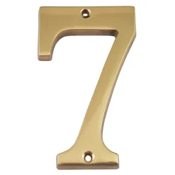 Chapuis Chiffre Et Lettre Pour Maison-N° de maison - marquage 7 - en laiton - couleur or - à visser - hauteur 9,7 cm - CLM9707