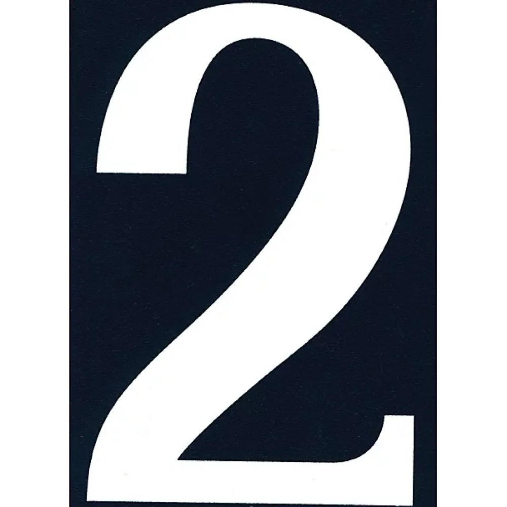Chapuis N° de maison - marquage 2 - en PVC - couleur bleu et blanc - autocollant - hauteur 11 cm - NA02