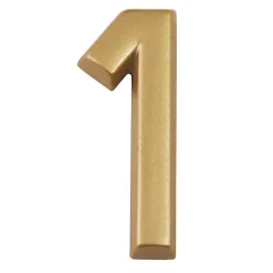 Chapuis Chiffre Et Lettre Pour Maison-N° de maison - marquage 1 - en PVC - couleur or - autocollant - hauteur 3,7 cm - LD3701