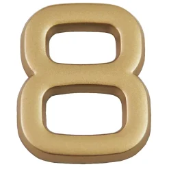 Chapuis N° de maison - marquage 8 - en PVC - couleur or - autocollant - hauteur 3,7 cm - LD3708