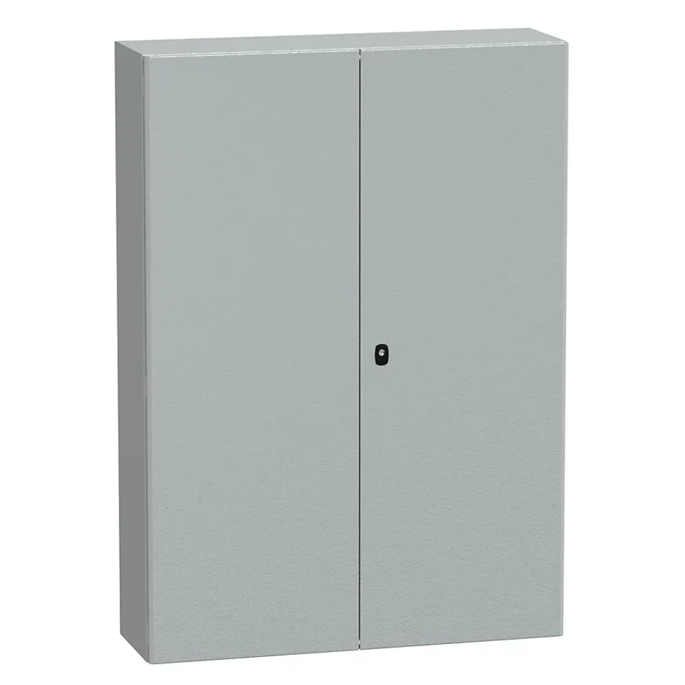 Schneider Electric Nsys3d141030dp Coffret Métallique étanche Ip55 - 1400x1000x300 - 2 Portes - Plaque Fournie - Spacial S3d -