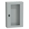 Schneider Electric Tableau Électrique Nu-Nsys3dm6415t Coffret Métallique étanche Ip66 - 600x400x150 - Porte Vitrée - Spacial S3d -