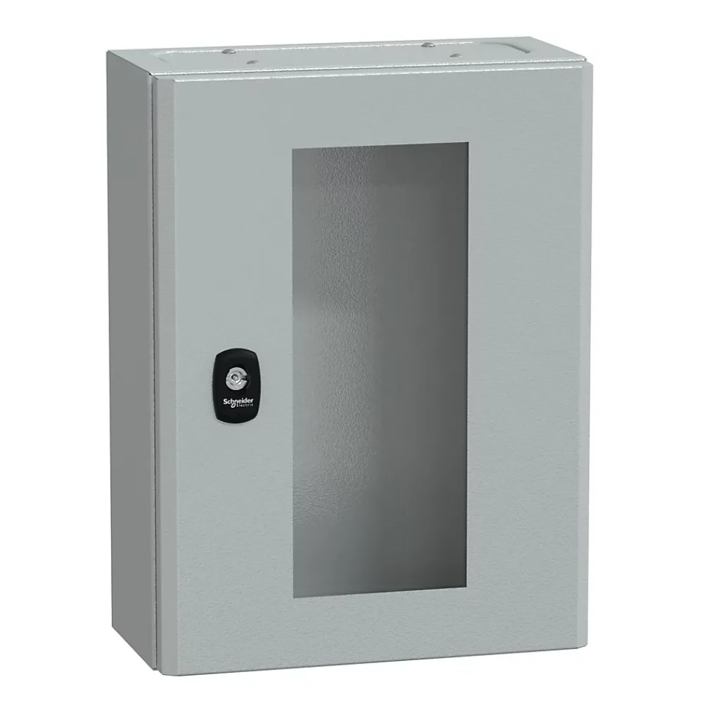 Schneider Electric Nsys3dm4315t Coffret Métallique étanche Ip66 - 400x300x150 - Porte Vitrée - Spacial S3d -
