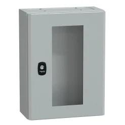 Schneider Electric Nsys3dm4315t Coffret Métallique étanche Ip66 - 400x300x150 - Porte Vitrée - Spacial S3d -