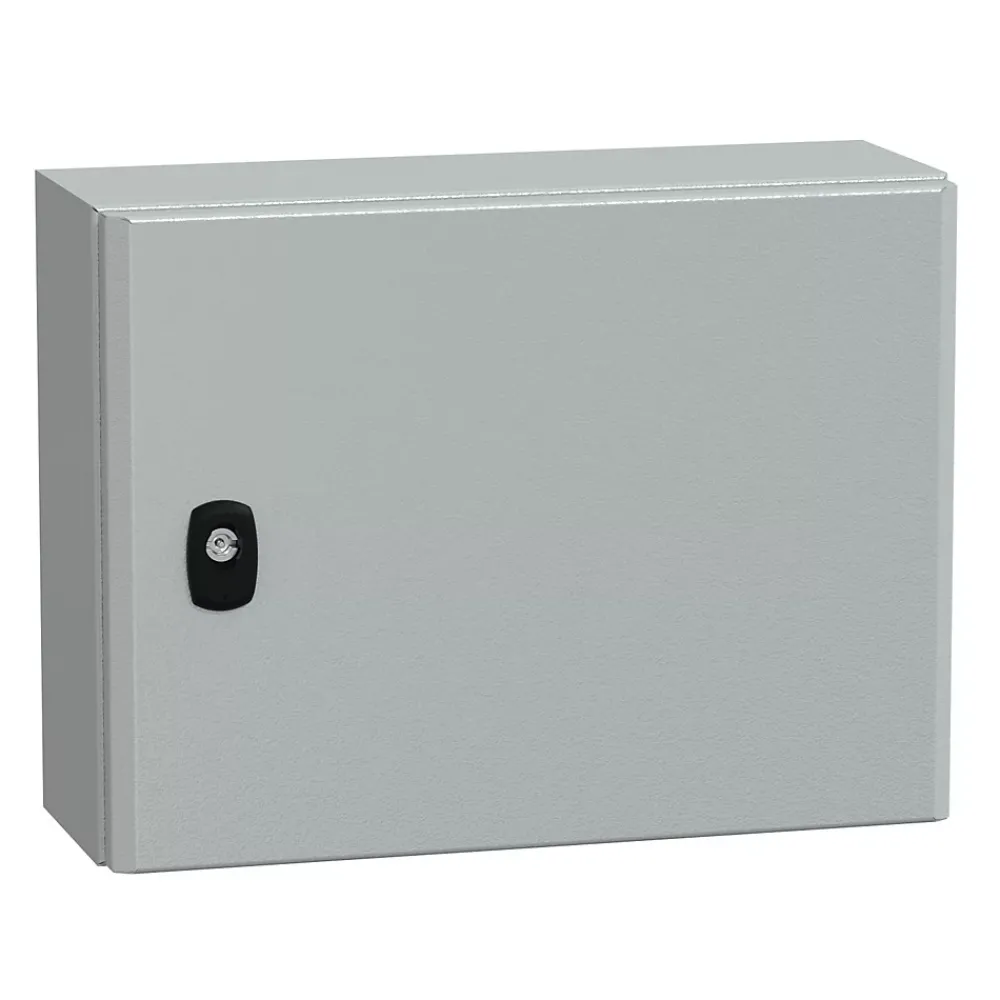 Schneider Electric Tableau Électrique Nu-Nsys3d3415p Coffret Métallique étanche Ip66 - 300x400x150 - Plaque Fournie - Spacial S3d -