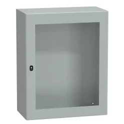 Schneider Electric Tableau Électrique Nu-Nsys3d10840t Coffret Métallique étanche Ip66 - 1000x800x400 - Porte Vitrée - Spacial S3d -