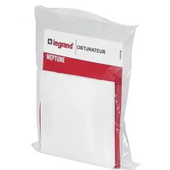 Legrand Obturateur Neptune Blanc l. 80 mm