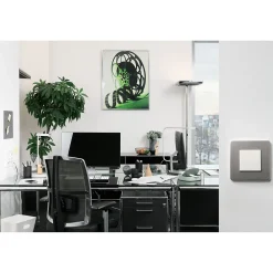 Schneider Electric Prise Encastrable-Obturateur Unica Déco blanc