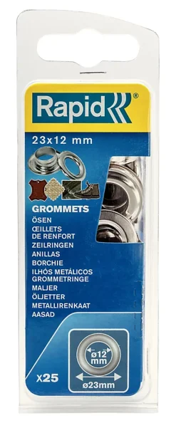 Rapid Oeillets de renfort 12 x 23 mm