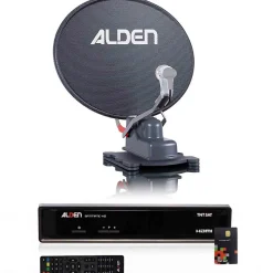 Alden Onelight 60 Platinium Parabole Automatique + Récepteur SATMATIC HD TNTSAT