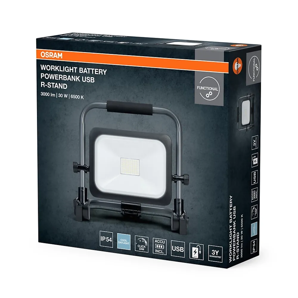 Osram Projecteur Et Lampe De Chantier-Projecteur de travail LED VAL BAT POCKET,30W,3000lm