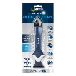 Bostik Mastic, Cartouche Joint Et Silicone-Outil 5 en 1 Joint Parfait 4 x 12 cm