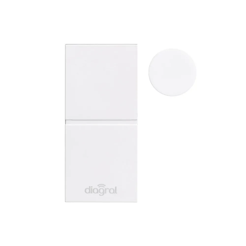 Diagral Alarme Sans Fil-Pack alarme Précision sirène / GSM DIAG04CSF et 2 détecteurs d'ouverture miniature DIAG39APX