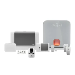 Diagral Pack alarme Précision sirène / GSM DIAG04CSF + Caméra connectée intérieure motorisée DIAG23VCF