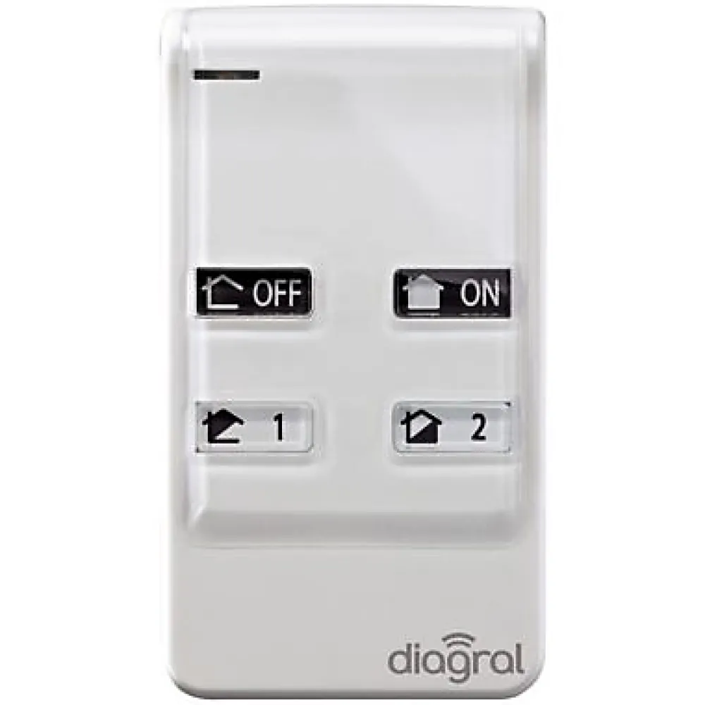 Diagral Pack alarme Précision sirène GSM DIAG04CSF + Détecteur d'ouverture DIAG39APX + Télécommande multifonction AL41ACK