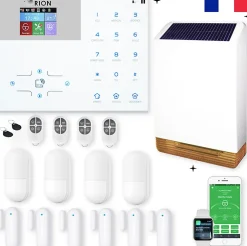 Alarme Orion Pack sans fil connectée IP + GSM 4G avec sirène solaire - pour maison 5 à 7 piéces.