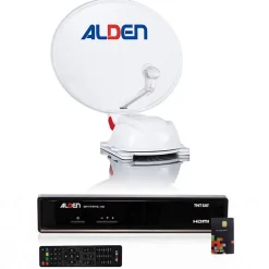 Alden Pack AS2 Parabole Satellite Automatique 60cm + Récepteur satellite SATMATIC HD TNTSAT
