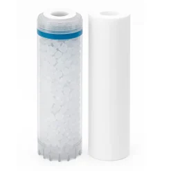 Sinea Filtre Anti Calcaire-Pack cartouches polyphosphate et anti-sédiments 9'' 3/4 filtre à eau sous évier - 10 µm