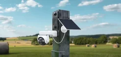 Imou Caméra De Surveillance-Pack de 2 kits caméra 3K rotative AOV – énergie solaire + 2 cartes SD