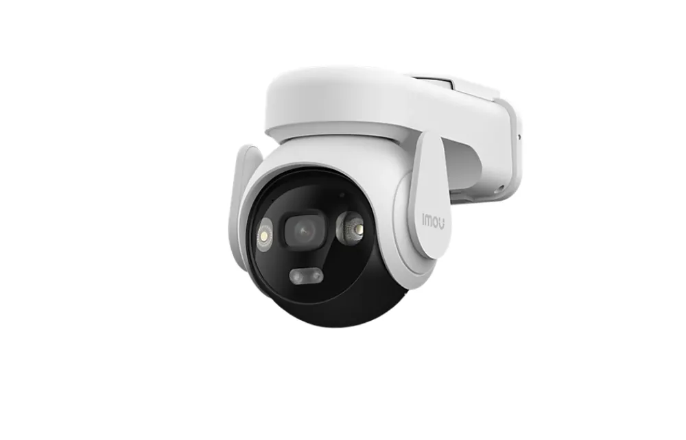Imou Caméra De Surveillance-Pack de 2 kits caméra 3K rotative AOV – énergie solaire + 2 cartes SD