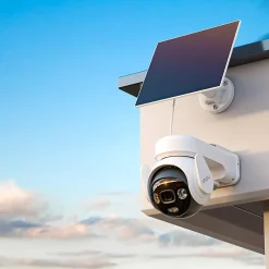 Imou Caméra De Surveillance-Pack de 2 kits caméra 3K rotative AOV – énergie solaire + 2 cartes SD