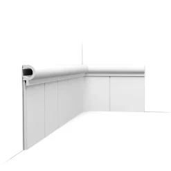Orac Decor Pack de 4 mètres Profil de base épuré, fait office de corps pour lambris PX147