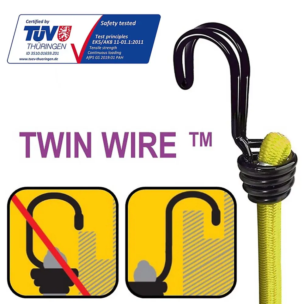 Master Lock Pack de 12 tendeurs de différentes tailles Twin Wire