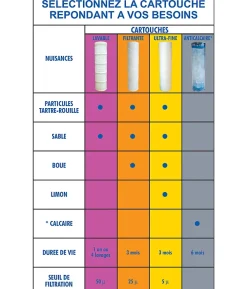 Apic Filtre Anti Calcaire-Pack eco 5 Cartouches Ultra fines 5 microns - Filtration eau potable efficace