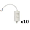 Nedis Fusible-PACK FIXAPART x10 Condensateurs 8.0uf 450 V + cable Condo fil 8 mf
