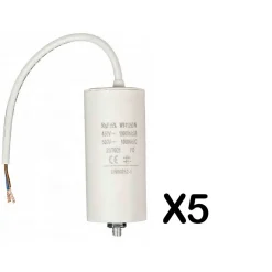 Nedis Fusible-Pack FIXAPART 5x Condensateurs 50.0uf 450 V + Cable Condo fil 50mf