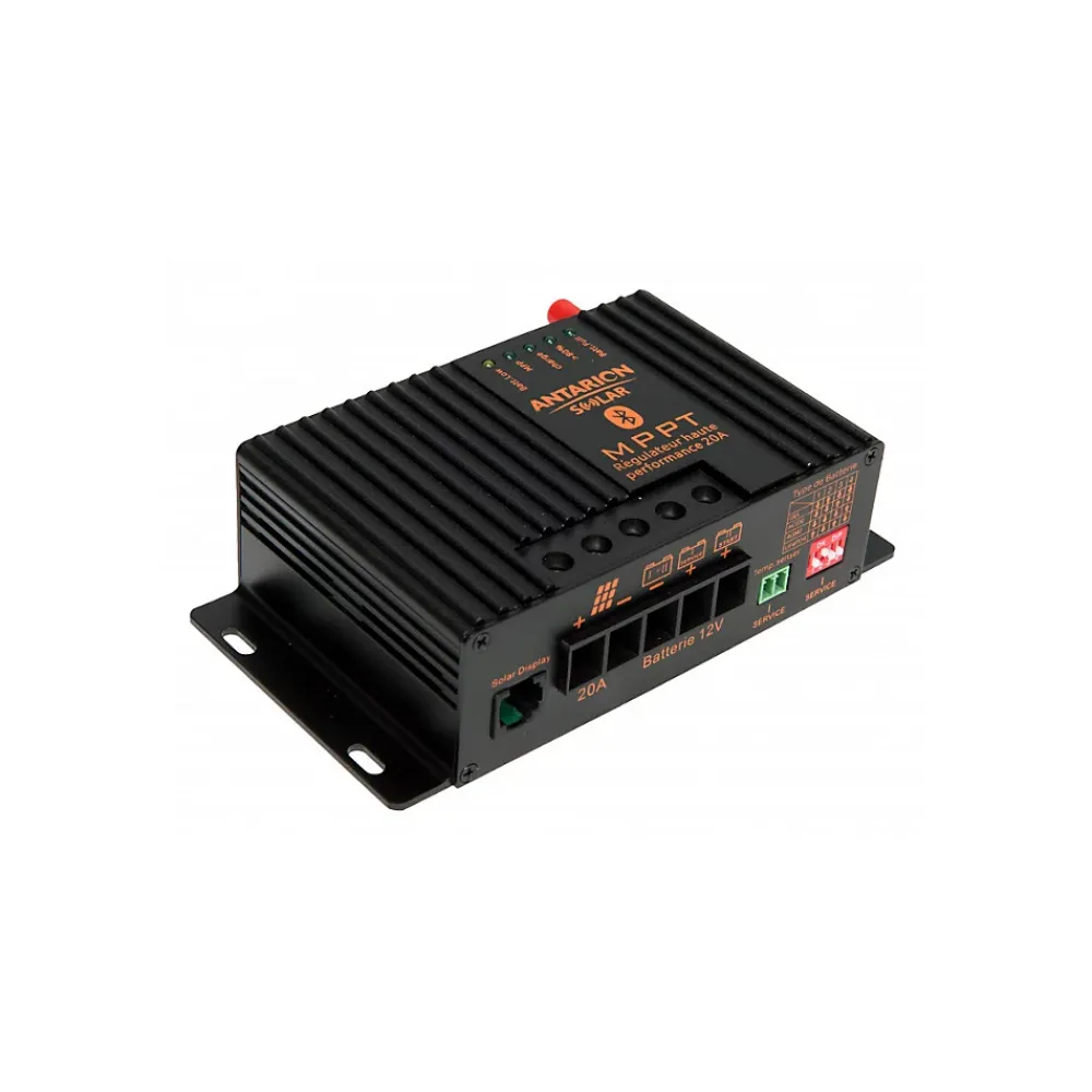 Antarion Pack Kit de pose solaire avec Régulateur de Charge MPPT 320W 20A Bluetooth