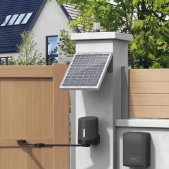 Avidsen Pack motorisation portail battant solaire et Visiophone sans fil 100% solaire