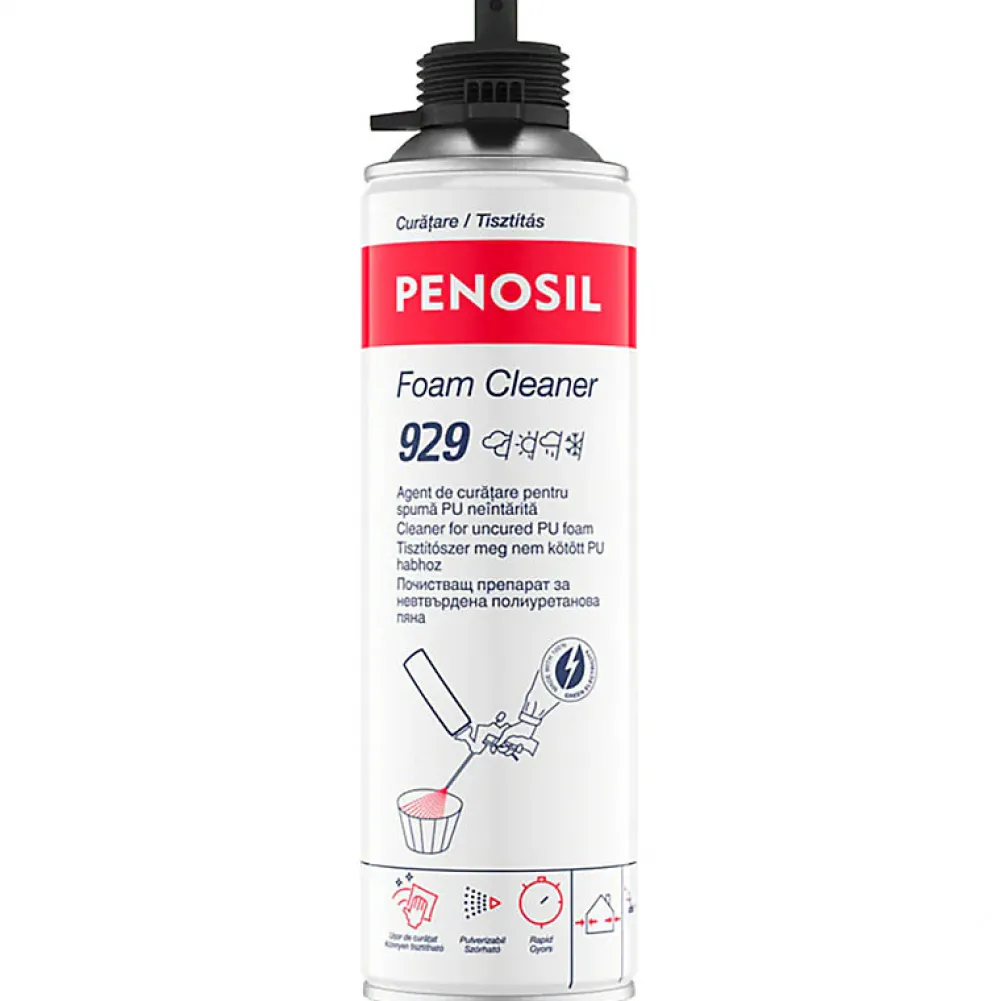 Bostik Pack 24 Mousses expansives PU pistolable P305 Foam'n'Fill 750ml + 3 Nettoyants FoamCleaner 929 500ml + Pistolet manuel