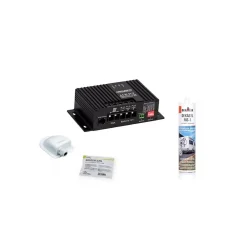 Antarion Kit Panneau Solaire-PACK Panneau Solaire Black Booster 140W + Régulateur de charge Bluetooth + Kit de pose