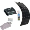 Antarion Pack Panneau Solaire Souple 150W Camping car Van Life + régulateur solaire SC10