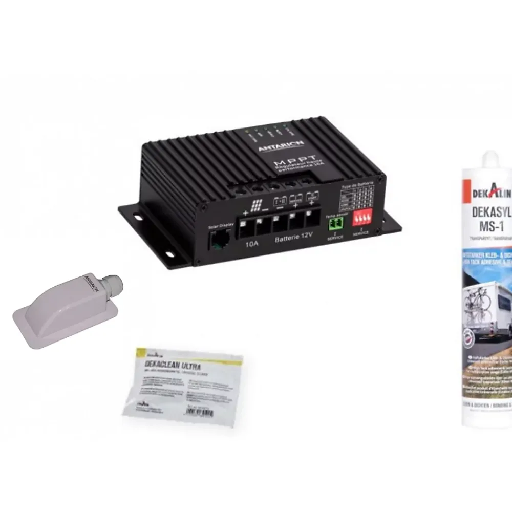 Antarion Pack Panneau Solaire 120W Camping-car + Régulateur Solaire MPPT10