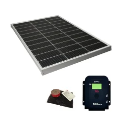 Eza Kit Panneau Solaire-PACK Panneau Solaire 130W Monocristallin + Régulateur Solaire MPPT LCD 10A + 3 M Kit Adhésif
