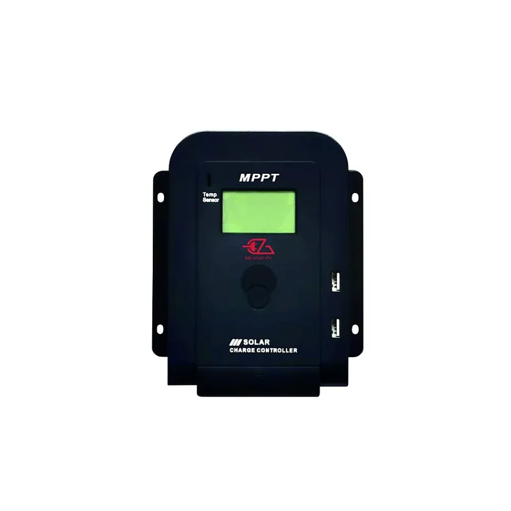 Eza PACK Panneau Solaire 130W Monocristallin + Régulateur Solaire MPPT LCD 10A+ Kit Colle
