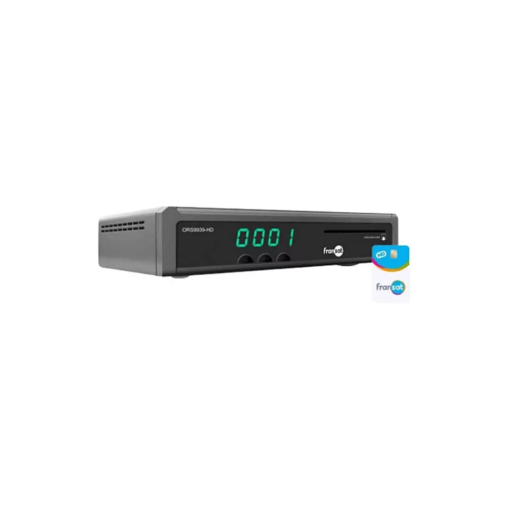 Hdsat Antenne, Parabole Et Fixation-Pack Parabole Acier 80cm + OPTEX Récepteur ORS9939HD Fransat + Bras Coudé Déport 30cm Diamètre 40mm + Tête LNB
