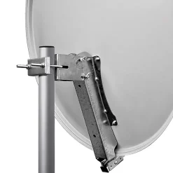 Hdsat Pack Parabole satellite acier 80cm + LNB Single HD 4K idéal ASTRA EUTELSAT