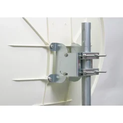 Hdsat Antenne, Parabole Et Fixation-Pack Parabole satellite fibre composite Blanche 60cm BRIDES INOX + LNB Twin HD 4K