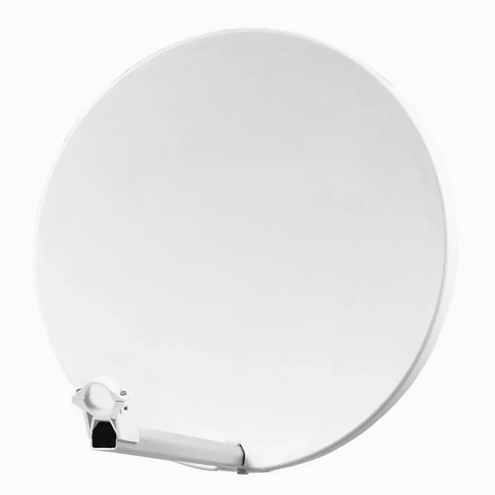 Hdsat Antenne, Parabole Et Fixation-Pack Parabole Satellite Fibre Composite Blanche 60cm + LNB Single + Décodeur Satellite ASTRA HD + Carte