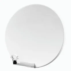 Hdsat Pack Parabole Satellite Fibre Composite Blanche 85cm + LNB Single + VEGA 3 Récepteur TV satellite Full HD + Carte
