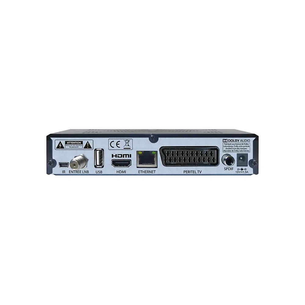 Hdsat Antenne, Parabole Et Fixation-Pack Parabole Satellite Fibre Blanche 85cm + LNB Single + Récepteur Décodeur TV Satellite HD + Carte + Bras Coudé