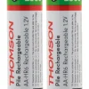Thomson Pack 2 piles rechargeables HR06 AA 2500 mAh -