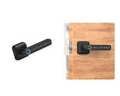 LOCKY Serrure Connectée|Serrure De Porte-Pack poignée biométrique connectée -5 à empreinte digitale, code et bluetooth + passerelle wifi