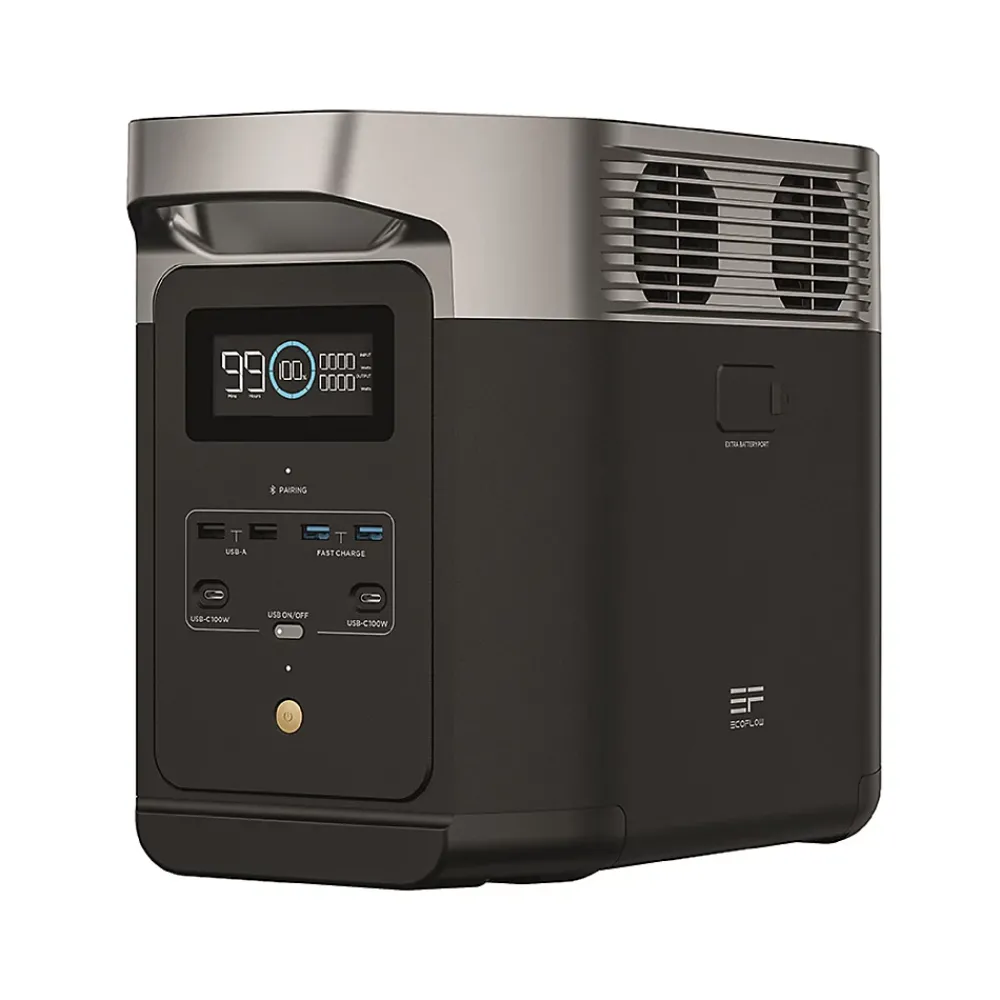 EcoFlow Station Électrique-Pack promo Station électrique Delta 2 1024W + micro-onduleur Powerstream + câble EB Powerstream